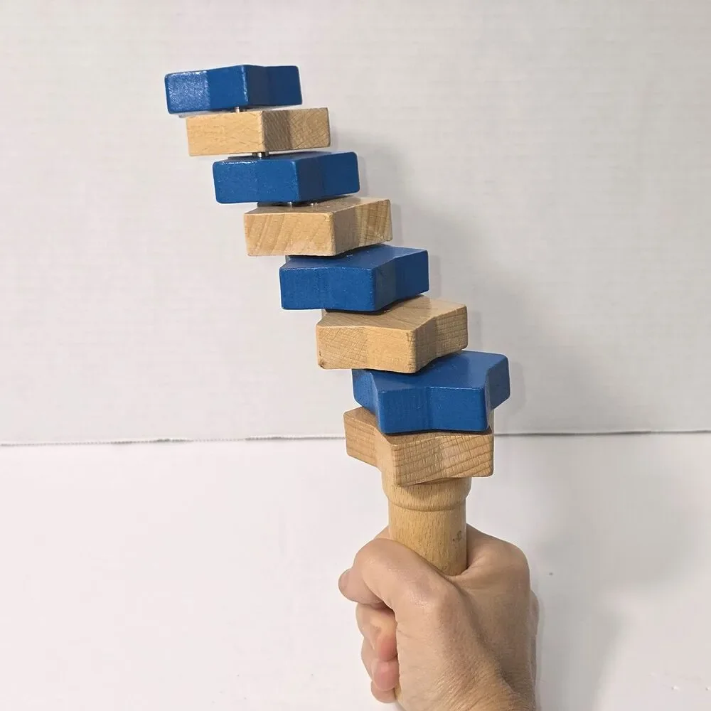 True Balance Star Handheld Wooden Coordination Toy STEM Fidget Balance Game